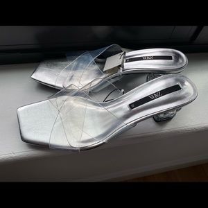Vinyl Clear Sandals with Heel